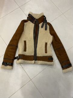 Дубленка авиатор Massimo Dutti