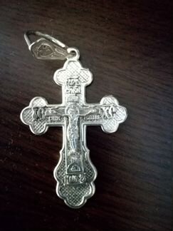 Крест серебро, новый