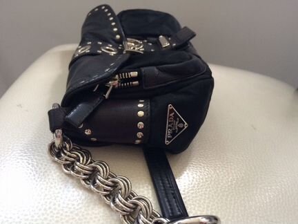 Оригинал сумка prada ткань и кожа