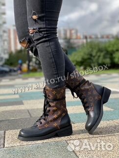 Ботинки луи виттон на шнуровке