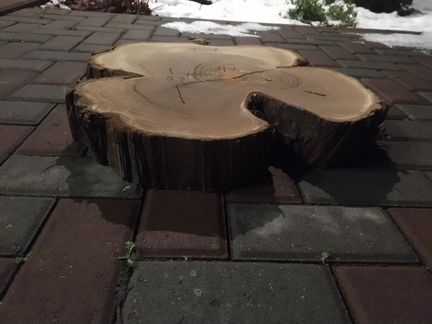 Фигурные спилы, слэб дикой маслины