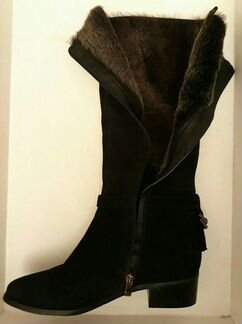 Сапоги замшевые