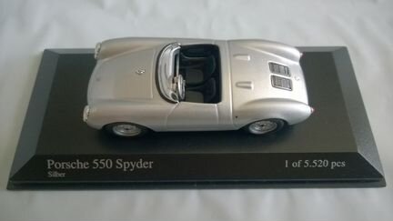Minichamps Porsche 550 Spyder - 1955 - Silver