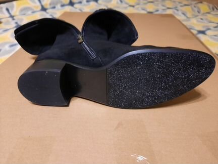 Сапоги замшевые