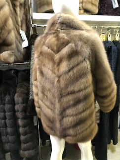 Шуба из меха куницы