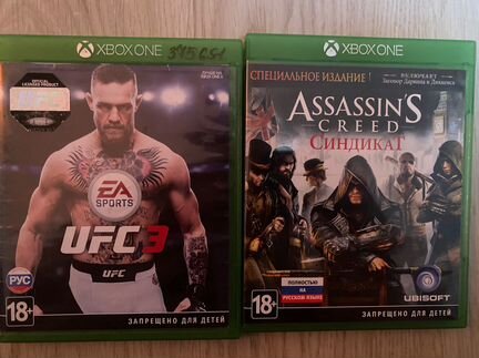 Ufc 3, Assasin’s creed Синдикат xbox