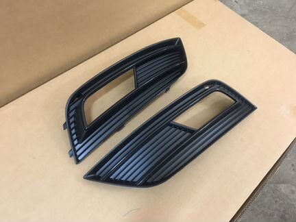 Оправа туманки Audi a4 B8 11-15 рестайлинг Black