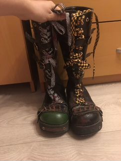 Сапоги постапок панк берцы на платформе