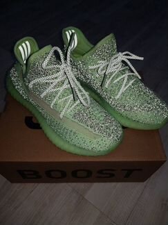 Кроссовки Adidas Yeezy boost 350 салатовые