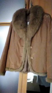 Куртка на натуральном меху, с натуральным меховым
