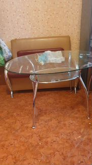 Стол кухонный стеклянный