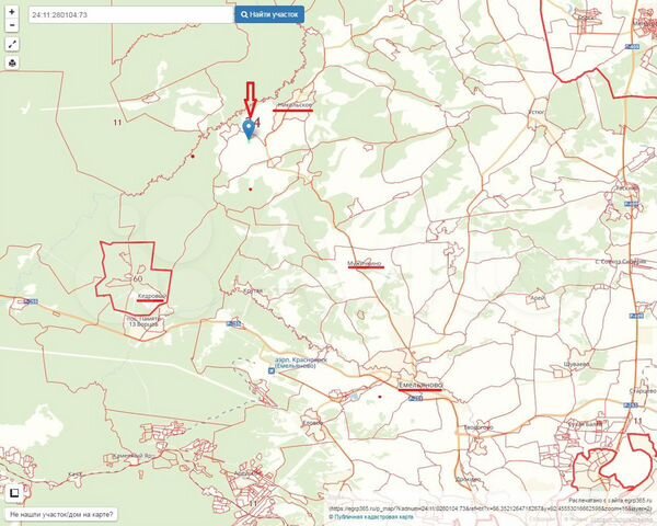 Кадастровая карта красноярск официальный сайт емельяновский район