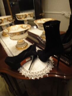 Итальянские сапоги на платформе