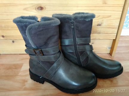 Полусапоги зимние SuperMode,новые (размер 37) торг