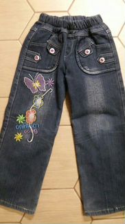 Джинсы утепленные на девочку
