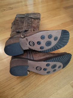 Кожаные сапоги 40 ручная работа